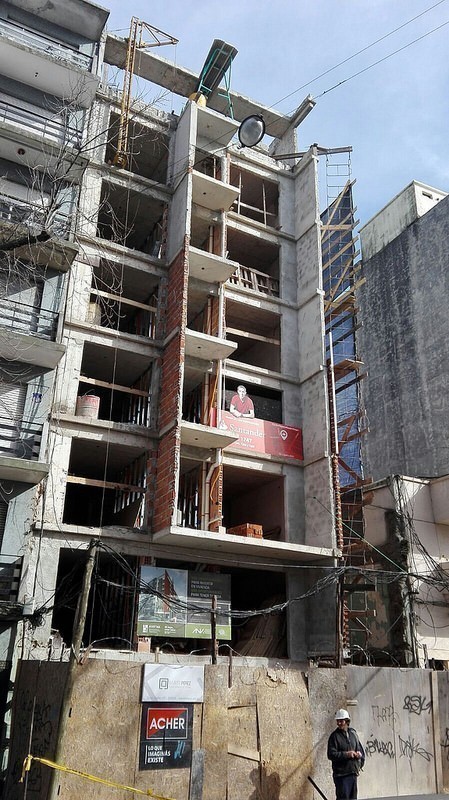 Apartamento de 1 dormitorio en construcción.